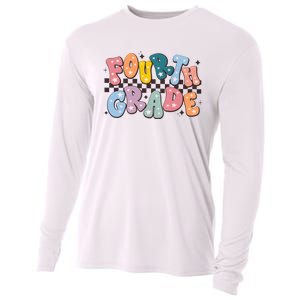 Retro Fourth Grade For Teacher Student Cooling Performance Long Sleeve Crew