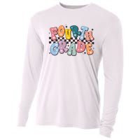 Retro Fourth Grade For Teacher Student Cooling Performance Long Sleeve Crew