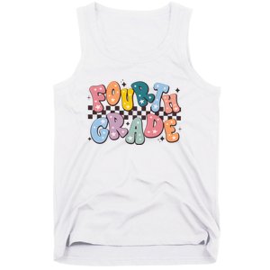 Retro Fourth Grade For Teacher Student Tank Top