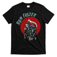 Run Faster Grim Reaper Last Responder Funny Dark Humor Gift T-Shirt