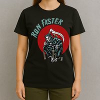Run Faster Grim Reaper Last Responder Funny Dark Humor Gift T-Shirt