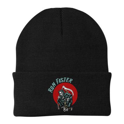 Run Faster Grim Reaper Last Responder Funny Dark Humor Gift Beanie