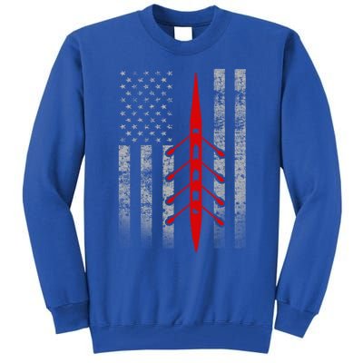 Rowing Flag Gift Rowing Boat Flag Hooded Meaningful Gift Tall Sweatshirt