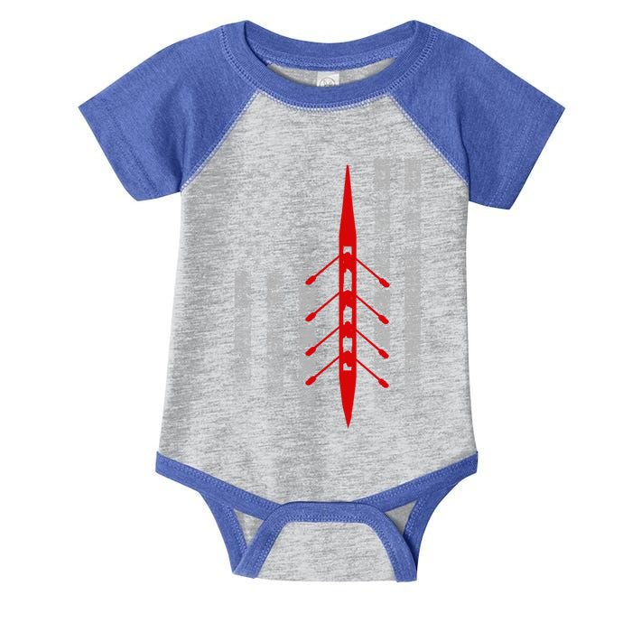 Rowing Flag Gift Rowing Boat Flag Hooded Meaningful Gift Infant Baby Jersey Bodysuit