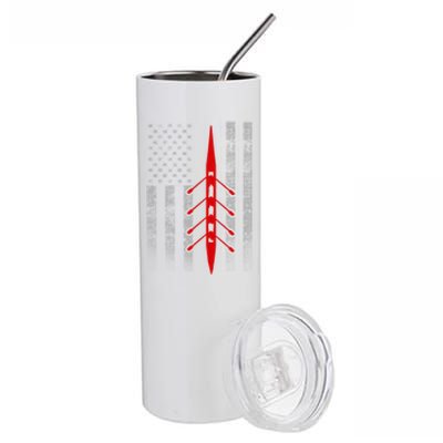 Rowing Flag Gift Rowing Boat Flag Hooded Meaningful Gift Stainless Steel Tumbler