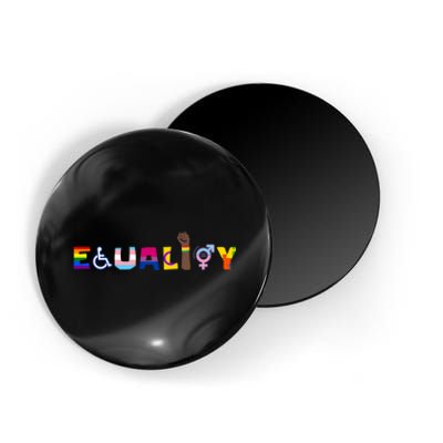 Rainbow Flag Gay Lesbian Equality Human Rights Lgbt Pride Magnet