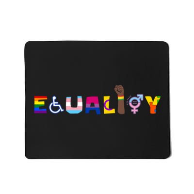 Rainbow Flag Gay Lesbian Equality Human Rights Lgbt Pride Mousepad