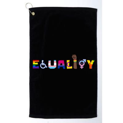 Rainbow Flag Gay Lesbian Equality Human Rights Lgbt Pride Platinum Collection Golf Towel