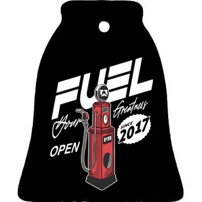 Ryse Fuel Gas Pump Ceramic Bell Ornament