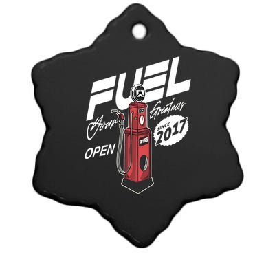 Ryse Fuel Gas Pump Ceramic Star Ornament