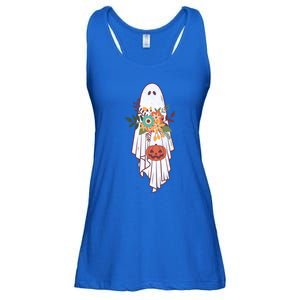 Retro Flower Ghost Great Gift Ladies Essential Flowy Tank