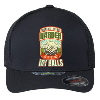 Retro Funny Golf For Golfer Gift Flexfit Unipanel Trucker Cap