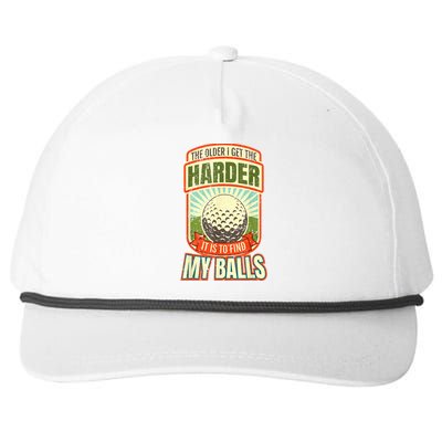 Retro Funny Golf For Golfer Gift Snapback Five-Panel Rope Hat