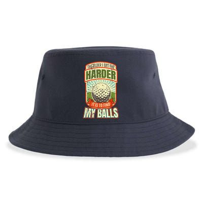 Retro Funny Golf For Golfer Gift Sustainable Bucket Hat