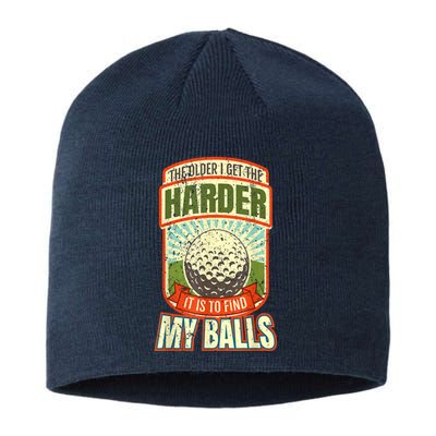 Retro Funny Golf For Golfer Gift Sustainable Beanie