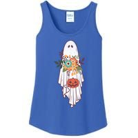 Retro Flower Ghost Gift Ladies Essential Tank