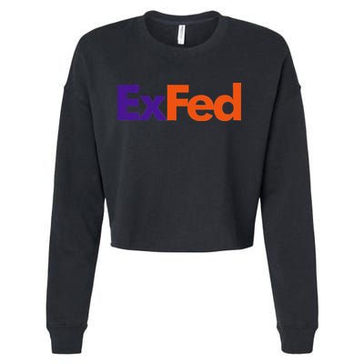 Retired Federal Government Worker Ex Fed Cropped Pullover Crew
