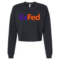 Retired Federal Government Worker Ex Fed Cropped Pullover Crew