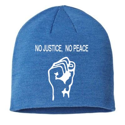 Raised Fist Gift Stop Police Brutality Gift No Justice No Peace Gift Sustainable Beanie