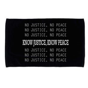 Raised Fist Great Gift Stop Police Brutality Great Gift No Justice No Peace Gift Microfiber Hand Towel