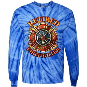 Retired Firefighter Gift Fire Retiret Party Gift Tie-Dye Long Sleeve Shirt