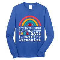 Rainbow Fifth Grade Teacher 1000 Days Smarter 5Th Grade Funny Gift Long Sleeve Shirt