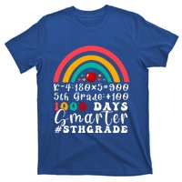 Rainbow Fifth Grade Teacher 1000 Days Smarter 5Th Grade Funny Gift T-Shirt