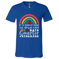 Rainbow Fifth Grade Teacher 1000 Days Smarter 5Th Grade Funny Gift V-Neck T-Shirt