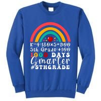 Rainbow Fifth Grade Teacher 1000 Days Smarter 5Th Grade Funny Gift Tall Sweatshirt