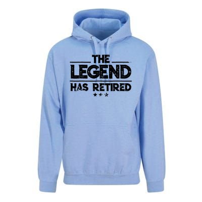 Retiret Funny Gift The Legend Has Retired Gift Cute Gift Unisex Surf Hoodie