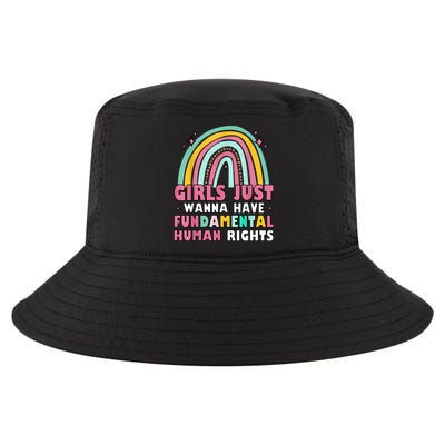 Rainbow Feminist Girls Just Want To Have Fundamental Rights Cool Comfort Performance Bucket Hat