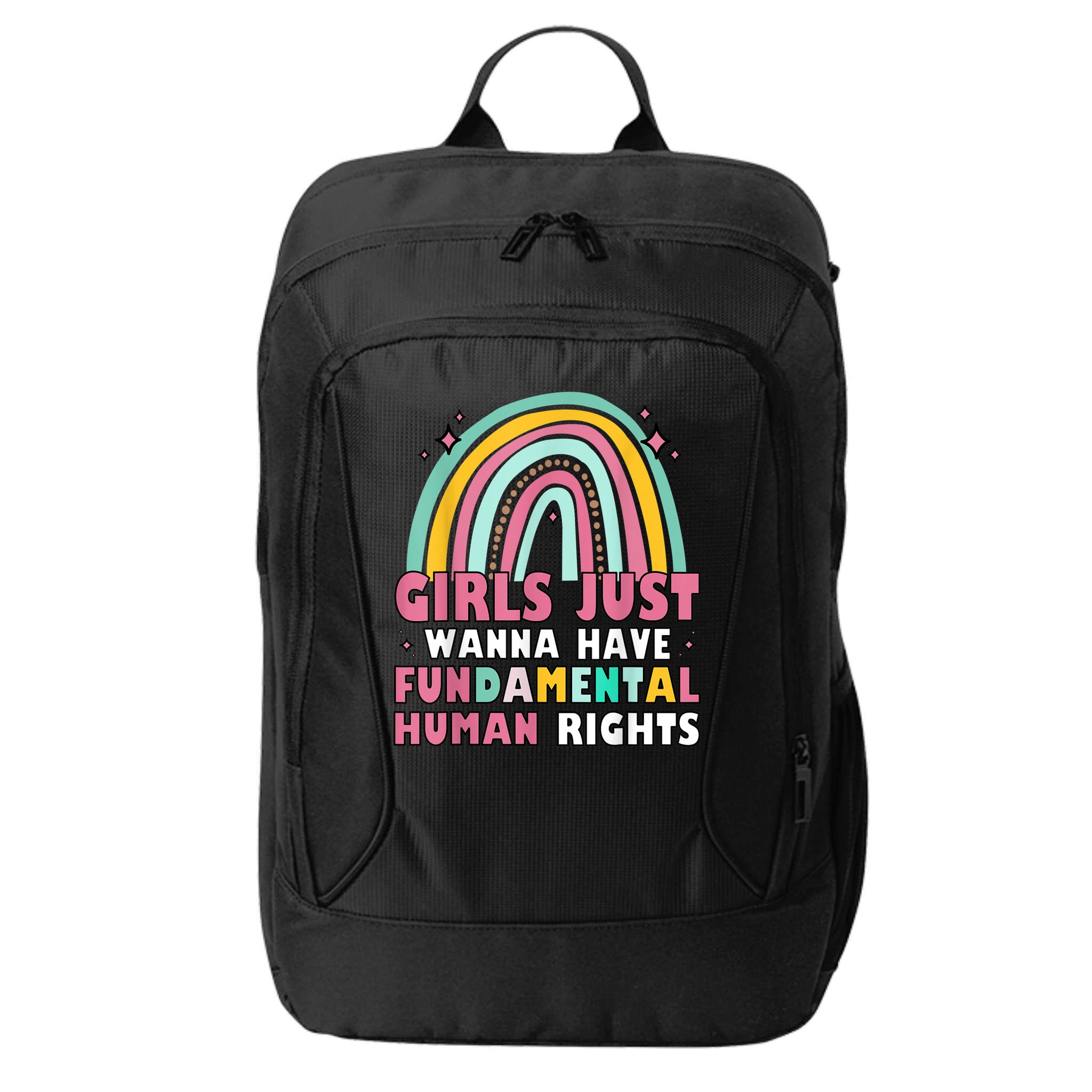 Rainbow Feminist Girls Just Want To Have Fundamental Rights City Backpack