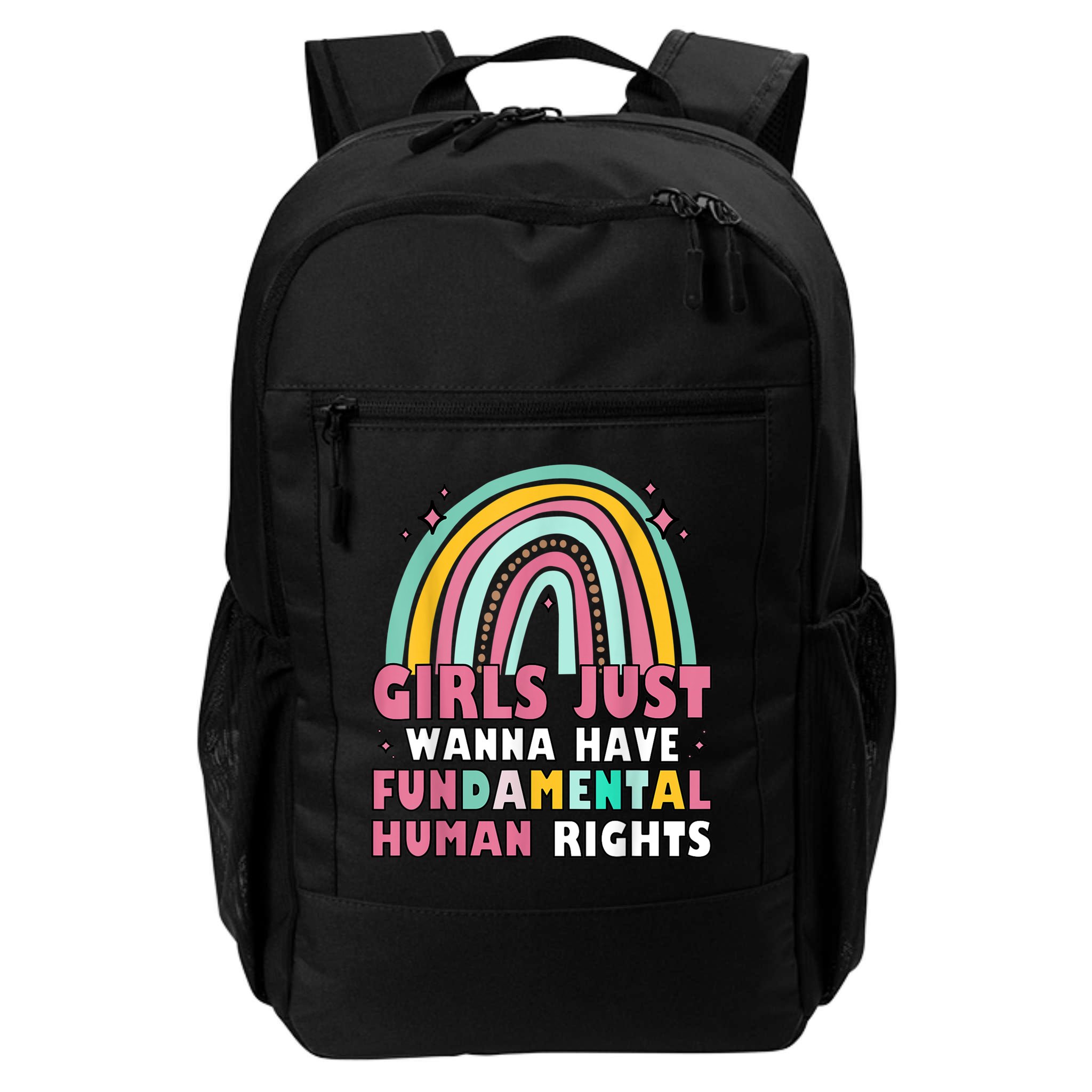 Rainbow Feminist Girls Just Want To Have Fundamental Rights Backpack