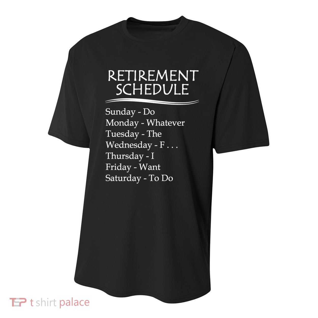 Retired Funny Gift Cool Gift Funny Retiring Retiret Schedule Gift Youth Performance Sprint T-Shirt