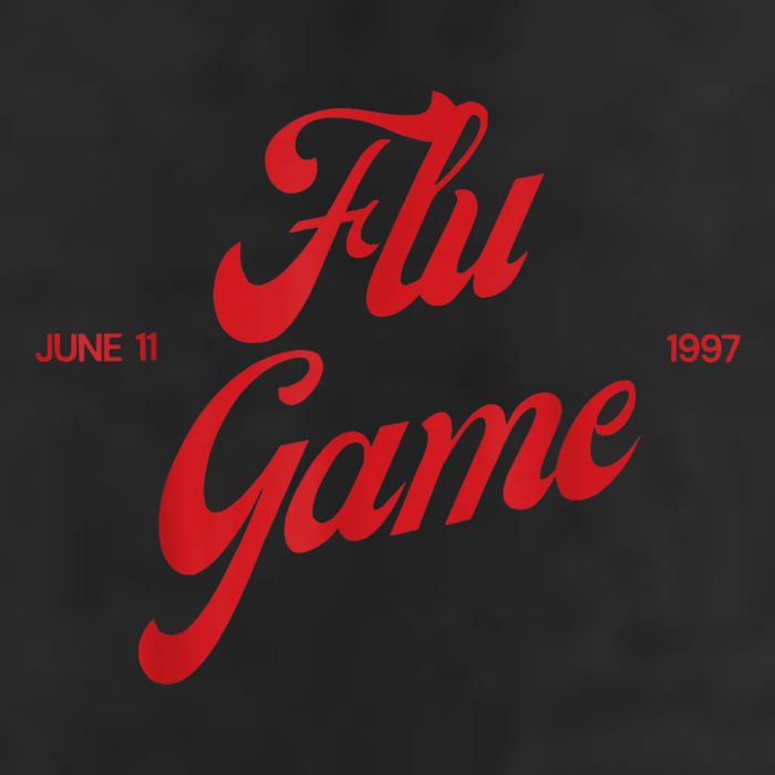 Retro Flu Game 12s Matching Garment-Dyed Fleece Hoodie
