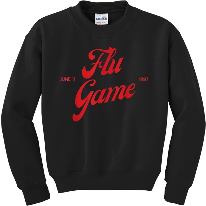 Retro Flu Game 12s Matching Kids Sweatshirt