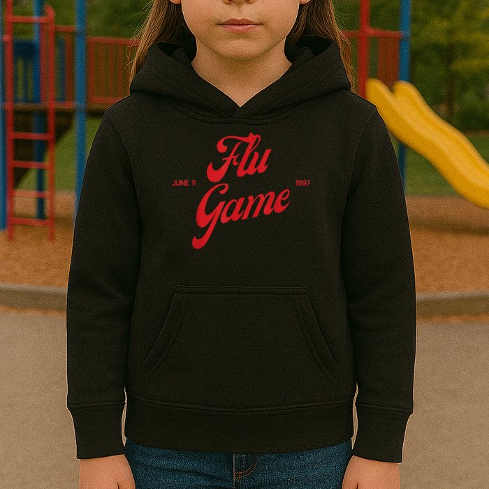 Retro Flu Game 12s Matching Kids Hoodie