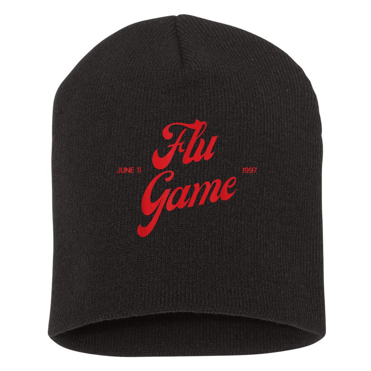 Retro Flu Game 12s Matching Short Acrylic Beanie