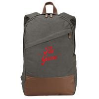 Retro Flu Game 12s Matching Cotton Canvas Backpack