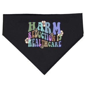 Retro Flower Harm Reduction Healthcare Overdose Awareness USA-Made Doggie Bandana