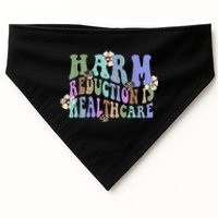 Retro Flower Harm Reduction Healthcare Overdose Awareness USA-Made Doggie Bandana