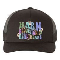 Retro Flower Harm Reduction Healthcare Overdose Awareness Yupoong Adult 5-Panel Trucker Hat