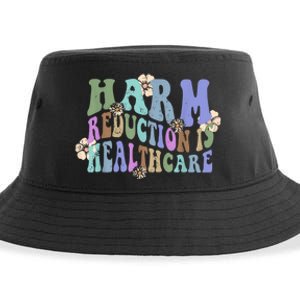 Retro Flower Harm Reduction Healthcare Overdose Awareness Sustainable Bucket Hat