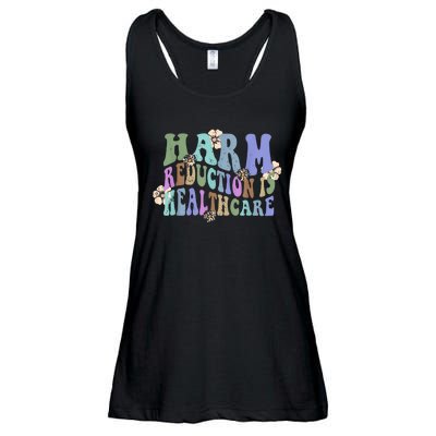 Retro Flower Harm Reduction Healthcare Overdose Awareness Ladies Essential Flowy Tank