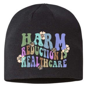 Retro Flower Harm Reduction Healthcare Overdose Awareness Sustainable Beanie