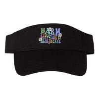 Retro Flower Harm Reduction Healthcare Overdose Awareness Valucap Bio-Washed Visor