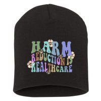 Retro Flower Harm Reduction Healthcare Overdose Awareness Short Acrylic Beanie