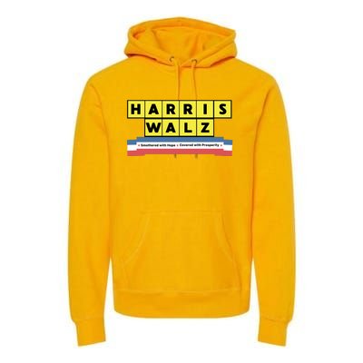 Ron Filipkowski Harris Walz Smothered With Hope Covered With Prosperity Premium Hoodie