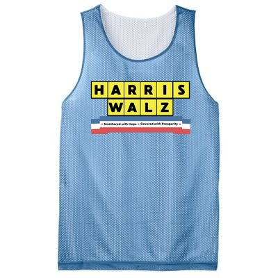 Ron Filipkowski Harris Walz Smothered With Hope Covered With Prosperity Mesh Reversible Basketball Jersey Tank