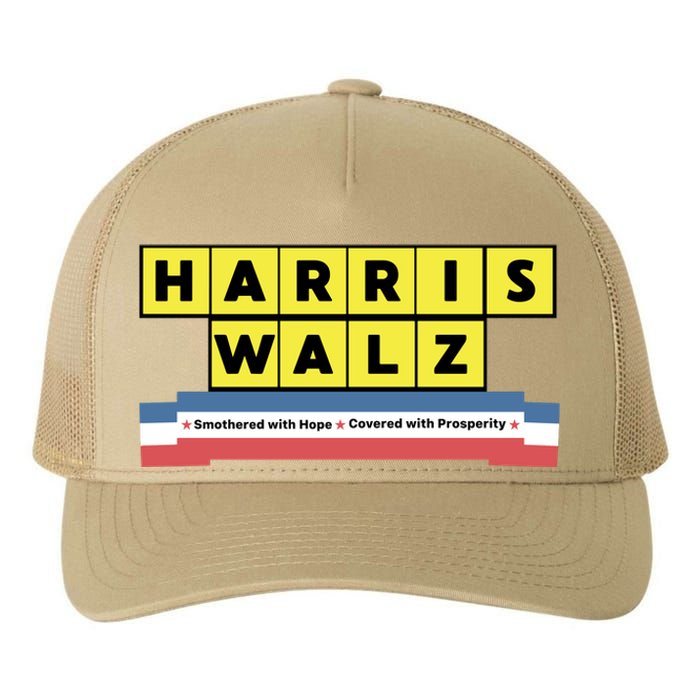 Ron Filipkowski Harris Walz Smothered With Hope Covered With Prosperity Yupoong Adult 5-Panel Trucker Hat